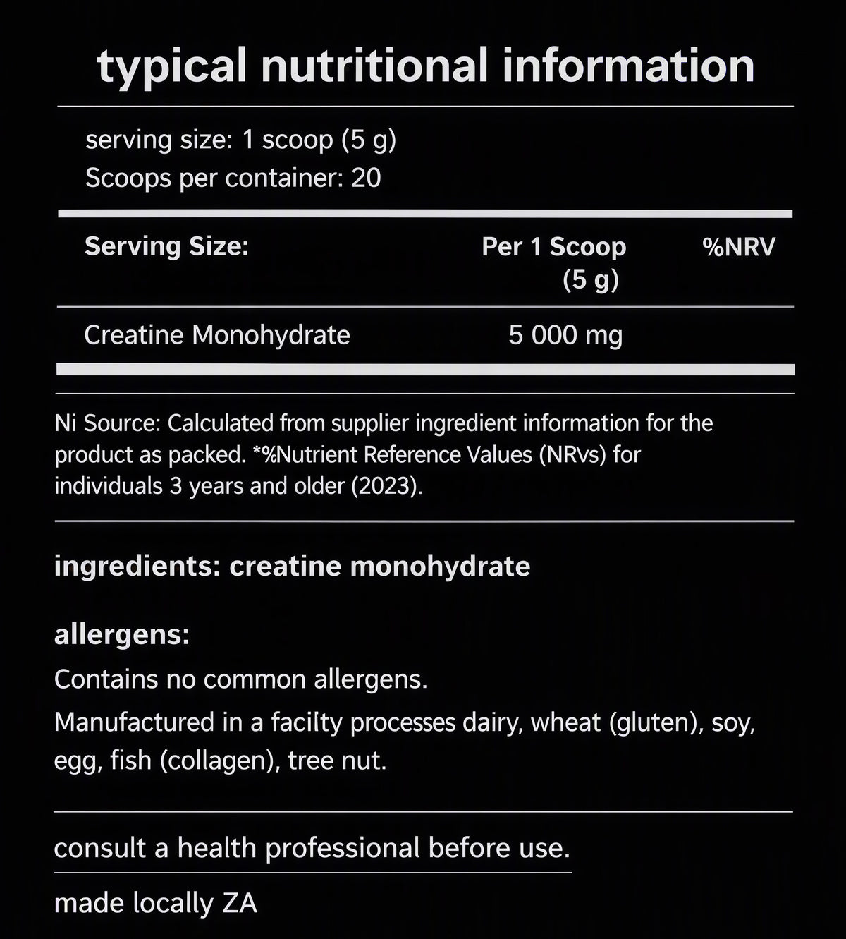 Creatine Monohydrate